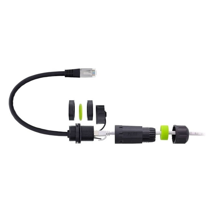GK-11329 Patchkabelkoppeling Cat.6A - IP68 - RJ45-aansluiting naar RJ45-stekker - 20 cm
