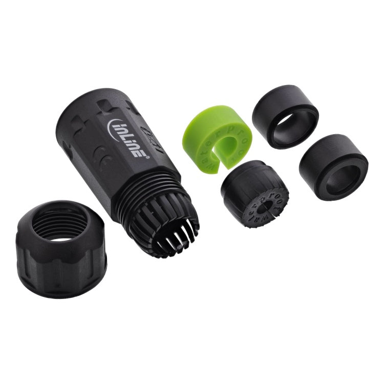 GK-11335 Netstroomkoppeling IP68 3-polig 2-weg M20 - zwart