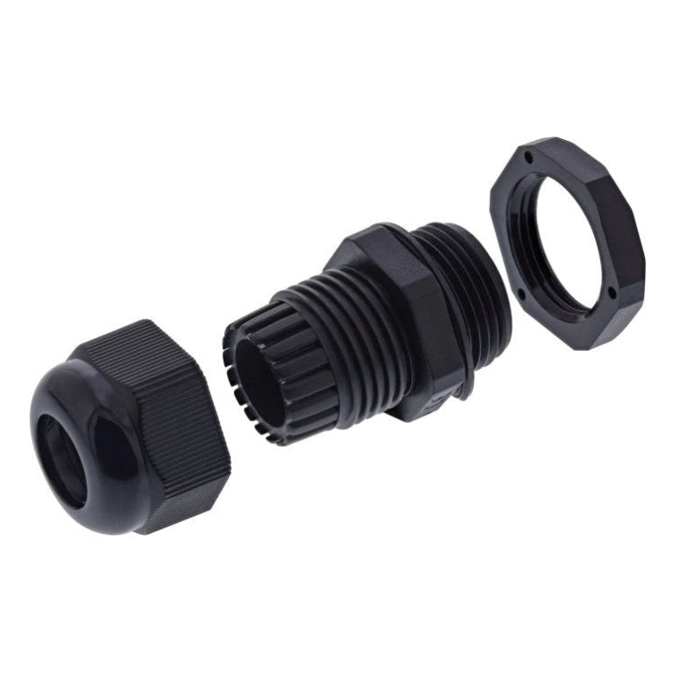 GK-11337 Kabelwartel nylon IP68 PG7 (3,5-6 mm) - zwart (10 stuks)