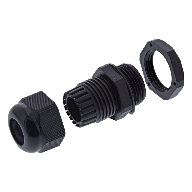 GK-11337 Kabelwartel nylon IP68 PG7 (3,5-6 mm) - zwart (10 stuks)