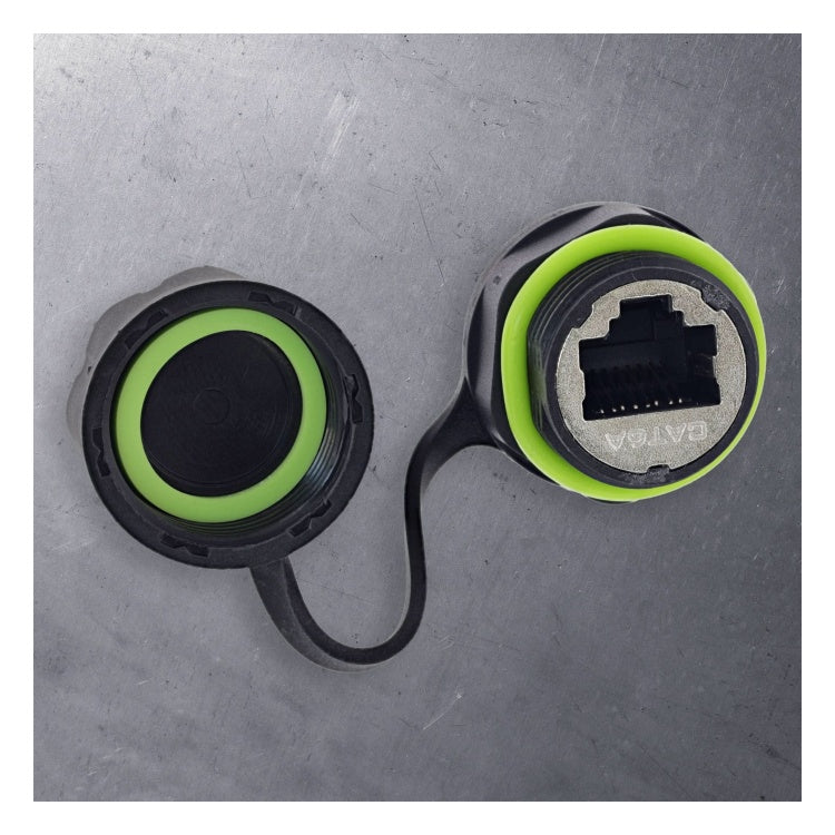 GK-11342 Patchkabelkoppeling Cat.6A mini - IP68 - afgeschermd - 2x RJ45