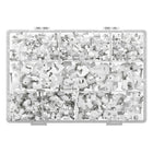 GK-11349 700-delige kabelclip set met spijker - wit