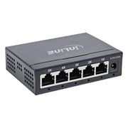 GK-11432 InLine 5-poorts Gigabit netwerkswitch - 1 Gbit/s - metalen behuizing - zwart