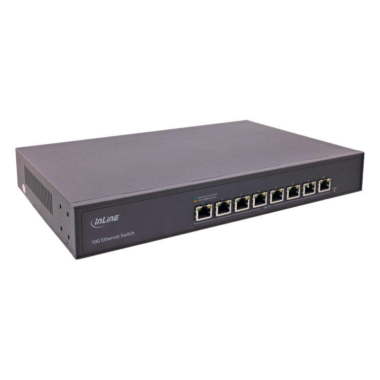 GK-11436 InLine 8-poorts 10 Gigabit netwerkswitch - 10 Gbit/s - 19 inch - met ventilator