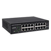 GK-11439 InLine 8-poorts Gigabit PoE+ injectorhub - 1 Gbit/s - 19 inch 1U - zwart