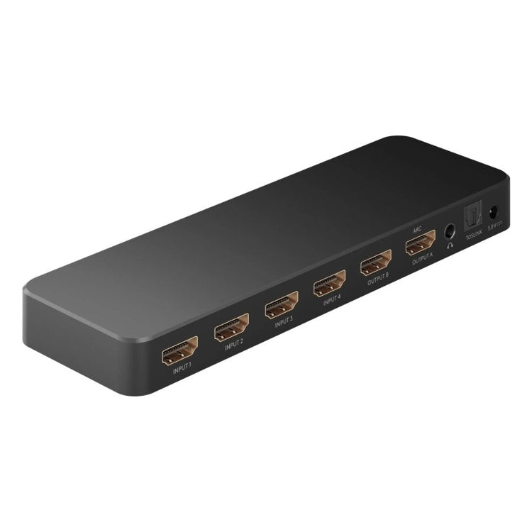 GK-11462 HDMI Matrix Switch 4 naar 2 - 4K 60 Hz - met TOSLINK en 3,5 mm Audio