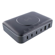 GK-11465 100W Qi laadstation - 4x USB-C PD + 2x USB-A QC - GaN multiport voeding