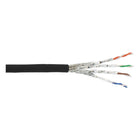 GK-11467 100 meter S/FTP CAT6a 10 Gigabit netwerkkabel - LSZH - zwart - Koper