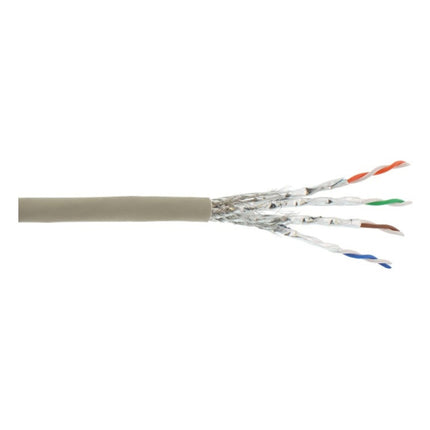 GK-11469 100 meter S/FTP CAT6a 10 Gigabit netwerkkabel - LSZH - grijs - Koper