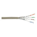 GK-11469 100 meter S/FTP CAT6a 10 Gigabit netwerkkabel - LSZH - grijs - Koper