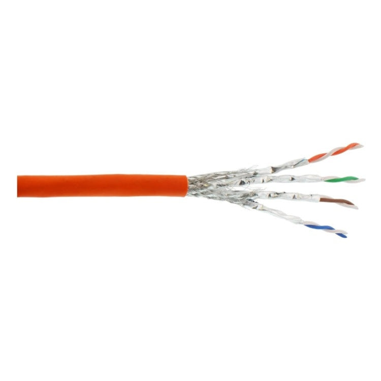 GK-11484 50 meter Cat.7 S/FTP Installatiekabel - CCA, PoE+ - halogeenvrij - oranje