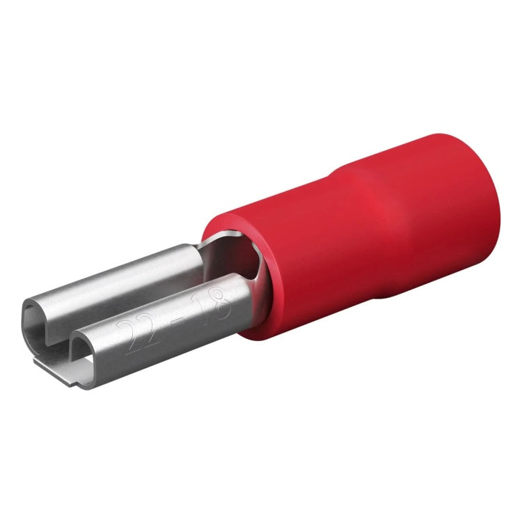 GK-11497 Vrouwelijke vlakstekkeraansluiting 2,8 mm rood - 100 stuks