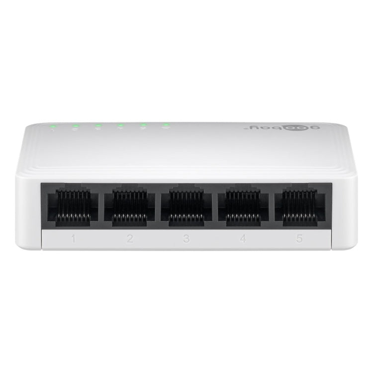 GK-11499 Goobay 5-poorts Gigabit netwerkswitch - 1 Gbit/s - wit - zonder ventilator