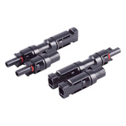 GK-11528 Solar PV T-adapterset - 1 naar 2 - IP67 - 1500 V - zwart