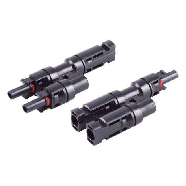 GK-11528 Solar PV T-adapterset - 1 naar 2 - IP67 - 1500 V - zwart
