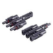 GK-11529 Solar PV T-adapterset - 1 naar 3 - IP67 - 1500 V - zwart