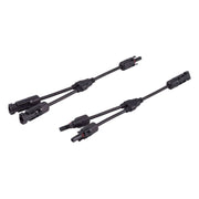 GK-11534 30 cm MC4 (PV4) Y-Adapterkabel Set 2-naar-1, 6 mm² - zwart