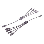 GK-11536 30 cm MC4 (PV4) Y-Adapterkabel Set 4-naar-1, 6 mm²- zwart