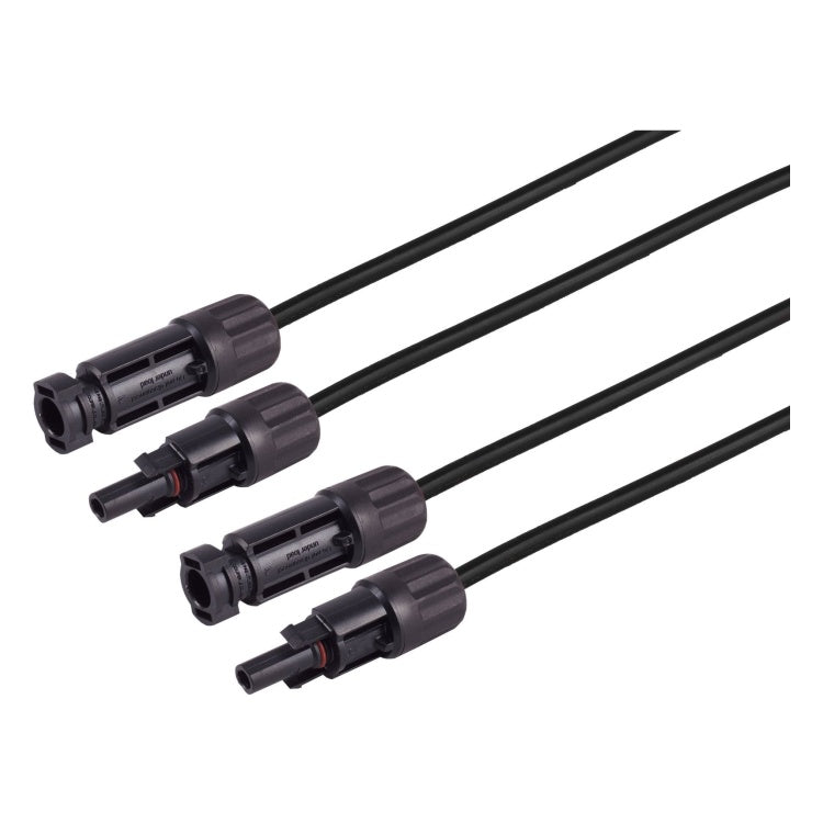 GK-11542 50 meter S/CONN PV4/MC4 solar verlengkabelset - 4 mm² - 2 stuks - Zwart