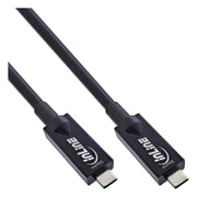 GK-11546 3 meter USB 3.2 Gen.2 AOC-kabel - USB-C naar USB-C - Glasvezel hybride - 10 Gb/s - Zwart