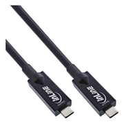 GK-11547 5 meter USB 3.2 Gen.2 AOC-kabel - USB-C naar USB-C - Glasvezel hybride - 10 Gb/s - Zwart