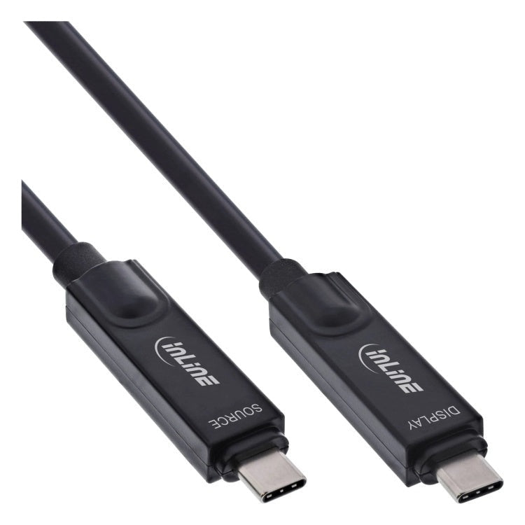 GK-11551 3 meter USB 3.2 Gen.2 AOC-kabel - USB-C naar USB-C - 8K@60Hz - 60W - zwart