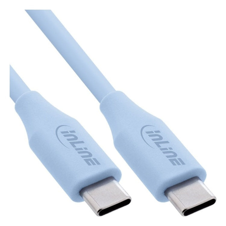 GK-11564 50 cm USB 2.0-kabel - USB-C snellaadkabel 100W - IJssnoep (blauw)
