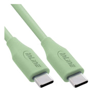 GK-11569 2 meter USB 2.0-kabel - USB-C snellaadkabel 100W - Matcha Latte (groen)
