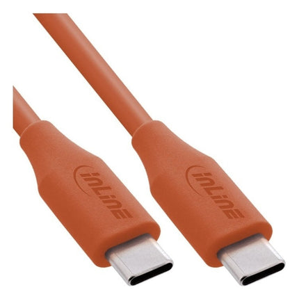 GK-11571 1 meter USB 2.0-kabel - USB-C snellaadkabel 100W - Papaja (mat oranje)