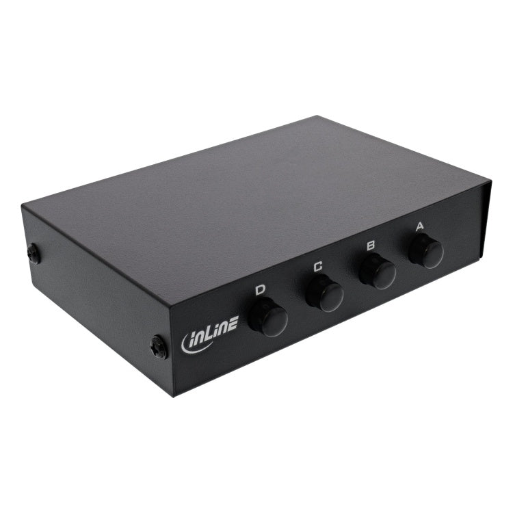 GK-11590 InLine handmatige RJ45-omschakelaar - 1 naar 4 / 4 naar 1 - 100 Mbit/s