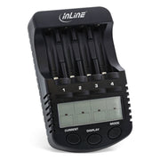 GK-11612 InLine Snellader voor AA- en AAA NiCd/NiMH-batterijen met LCD-display