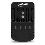 GK-11613 InLine® Batterijlader voor AA, AAA en 9V NiCd/NiMH-batterijen
