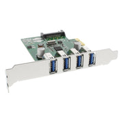 GK-11628 PCIe kaart - 4x USB 3.0 - met SATA-voeding