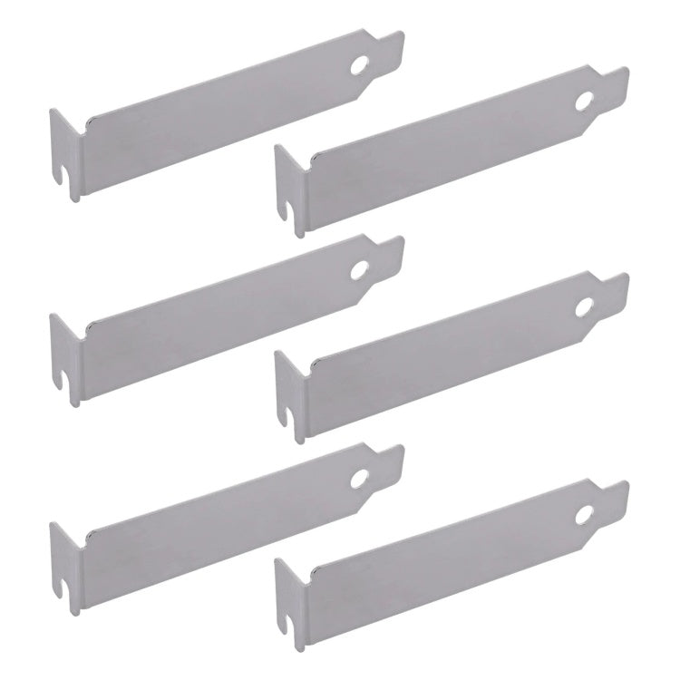 GK-11629 PCI low-profile slot brackets aluminium - 6 stuks