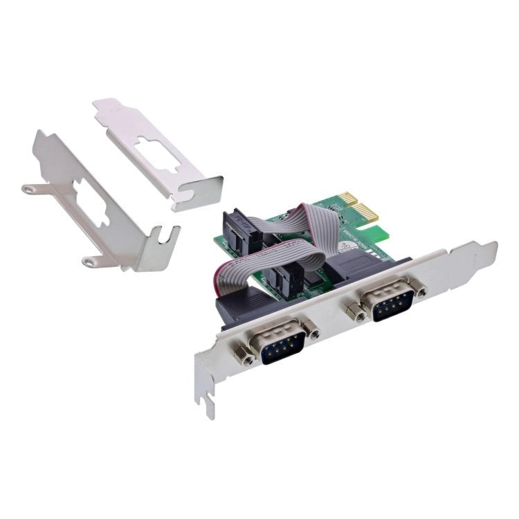 GK-11630 PCIe interfacekaart - 2x seriële RS-232 - ASIX AX99100 - low profile