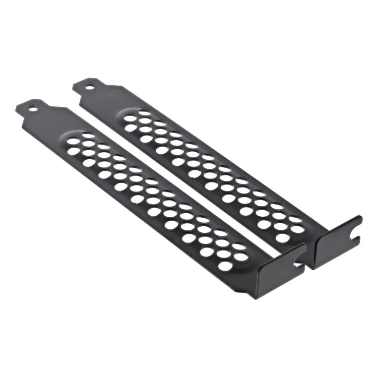 GK-11637 Geperforeerde PCI Slot Afdekplaatjes Zwart - Set van 2