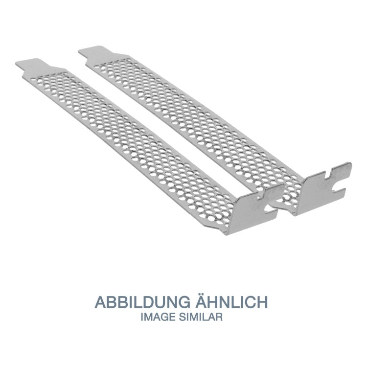 GK-11638 Geperforeerde PCI Slot Afdekplaatjes Zilver - Set van 2
