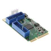 GK-11643 Mini PCIe kaart - 4x USB 3.2 Gen.1 - interne 19-pins aansluitingen