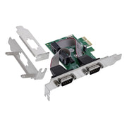 GK-11672 PCIe x1 Interfacekaart 2x RS-232 DB9 incl. low-profile bracket