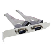 GK-11683 18 centimeter Dual Seriële Slotplaat DB9 naar 2x 10-pins Moederbord Header