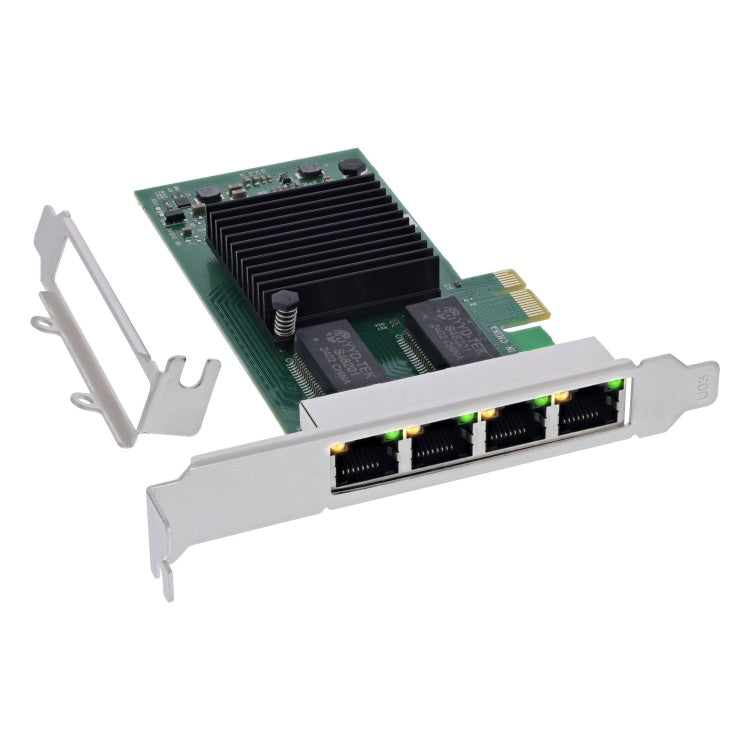 GK-11699 Quad Gigabit netwerkkaart - 4x RJ45 1Gb/s - Intel I350 - PCIe x1 - Low Profile