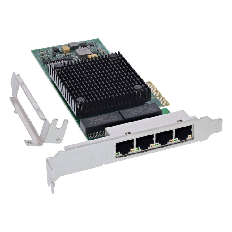 GK-11700 Quad Gigabit netwerkkaart - 4x RJ45 1Gb/s - Intel I350AM2 - PCIe x4 - Low Profile