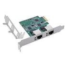 GK-11709 Dual 2.5 Gigabit netwerkkaart 2x RJ45 2.5 Gb/s - PCIe x1 - Inclusief low-profile bracket