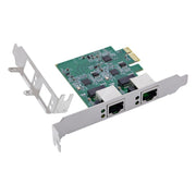 GK-11709 Dual 2.5 Gigabit netwerkkaart 2x RJ45 2.5 Gb/s - PCIe x1 - Inclusief low-profile bracket