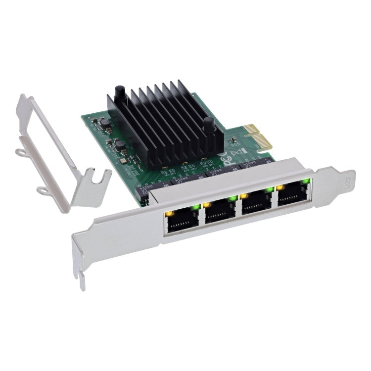 GK-11712 Quad Gigabit netwerkkaart 4x RJ45 1 Gb/s - PCIe x1 - Inclusief low-profile bracket
