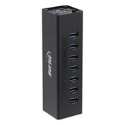 GK-11717 1 meter - USB hub - 10 poorten - USB 3.2 Gen.1 - met externe 12V voeding - zwart