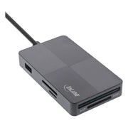 GK-11721 USB 3.2 Multi Cardreader Hub - SD / TF / MS / XD / CF - 3x USB-A - USB-C / USB-A - dual