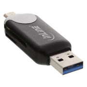 GK-11722 USB 3.0 / USB 2.0 dubbele kaartlezer voor SDXC en microSDXC (OTG)