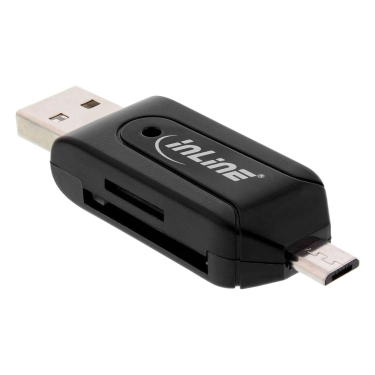 GK-11723 Micro-USB OTG / USB combi kaartlezer voor SD- en microSD-kaarten