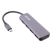 GK-11726 USB 3.2 hub - USB-C naar 4x USB-A - 10 Gb/s - aluminium - grijs